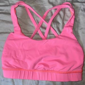 Lululemon energy bra pink size 2